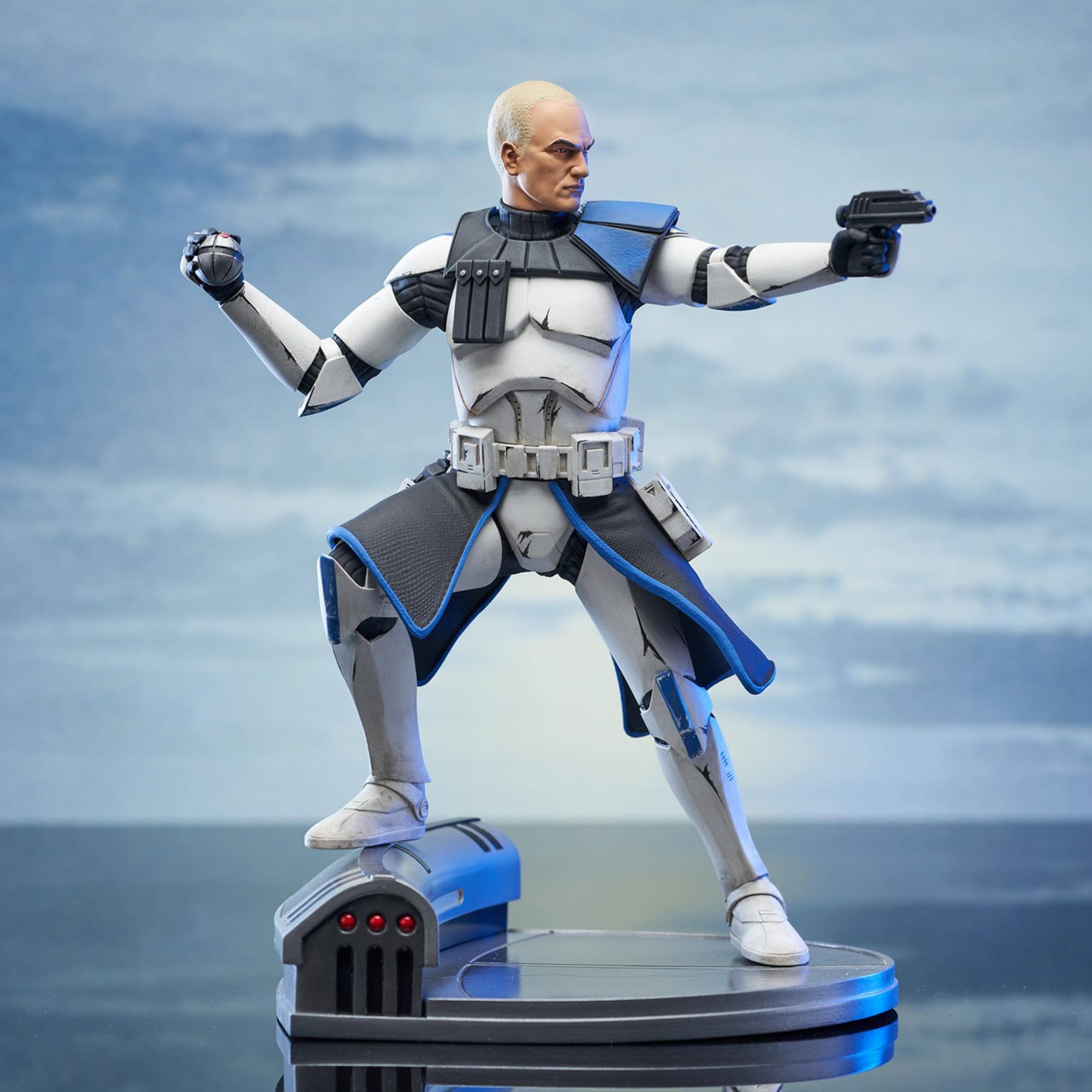 Alt View 10. Diamond Select Toys - Star Wars Premier Collection Captain Rex Statue 10 Inch Resin Statue - Grey.