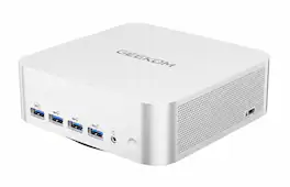 GEEKOM - A8 Max Mini PC AMD Ryzen 7 8745HS 16GB DDR5 1TB SSD Storage Dual LAN, Radeon 780M Mini PC Windows 11 Pro/USB4/8K - Silver
