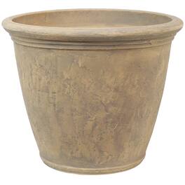 Sunnydaze - 24 in Anjelica Dual-Wall Polyresin Planter - Beige