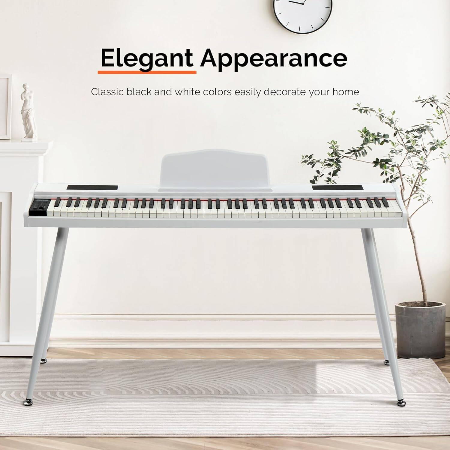 Elegant Appearance

Classic black and white colors easily decorate your home