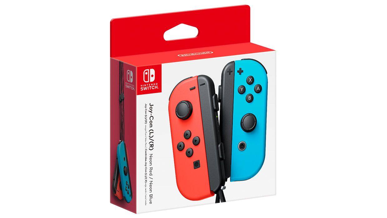 【ジョイコンセット】Nintendo Switch Nintendo Switch Joy Con Complete Set Left/Right Neon Red & Blue