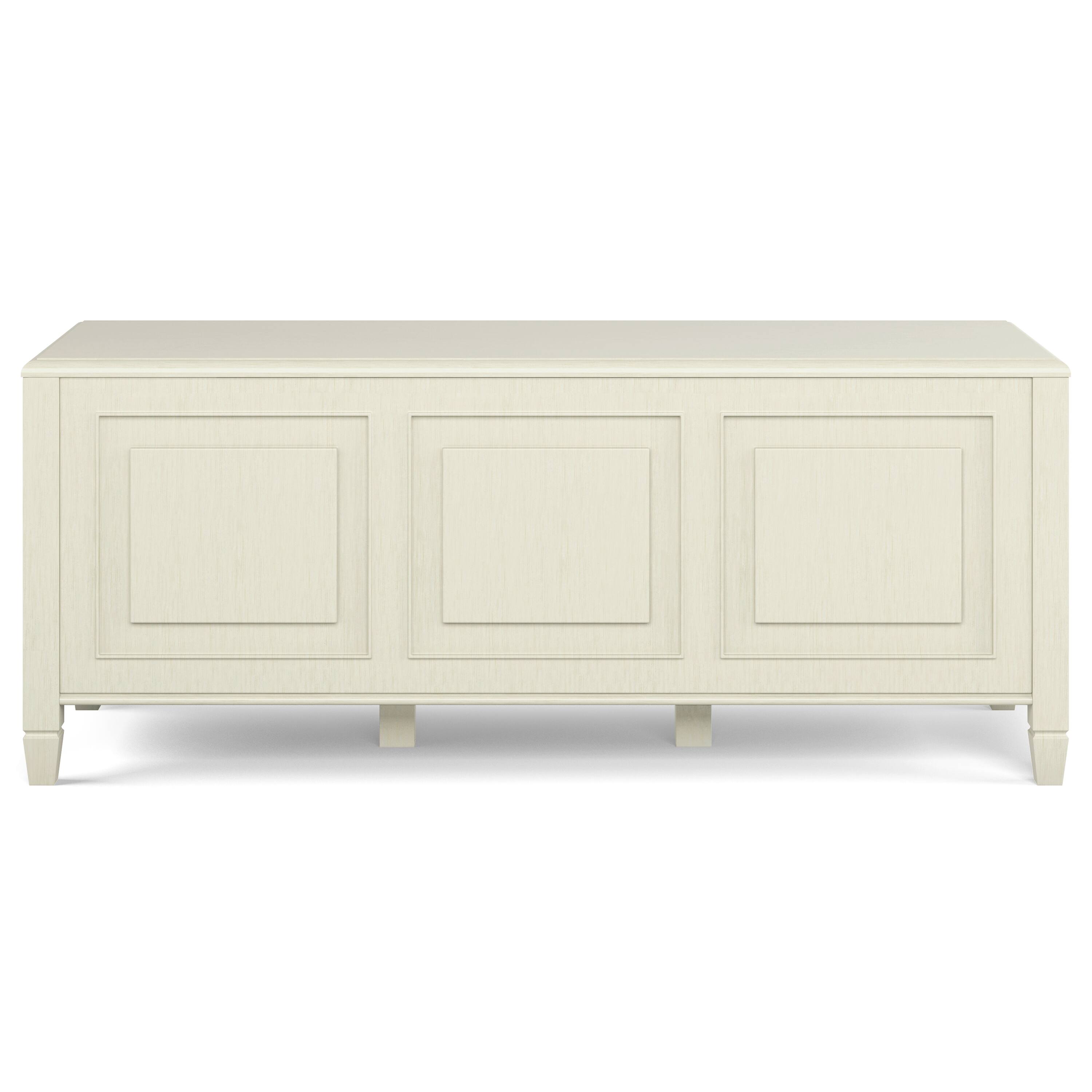 Left. Simpli Home - Connaught 51 inch Wide Solid Wood Traditional Storage Bench Trunk in Antique White - Antique White.