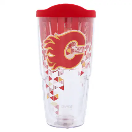 Front. Tervis - Calgary Flames 24oz. Shatter Classic Tumbler - Multicolor.
