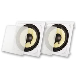 Acoustic Audio by Goldwood - HDS10 in Wall 10" Home Theater Passive Subwoofers 2 Piece Speaker Set - Paintable White