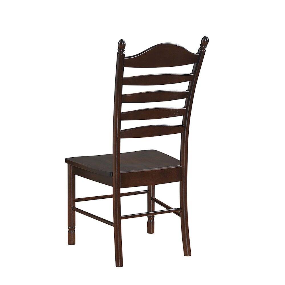 Alt View 1. Carolina Chair & Table - Fairview 42" Pedestal Dining Table with 4 Whitman Dining Chairs - Espresso - Espresso.