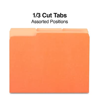 1/3 Cut Tabs  
Assorted Positions
