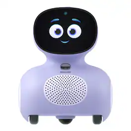 Mini: AI Robot for Kids with 30-Day Miko Max|Voice Play, STEAM Activities, Games & Stories| Gift Ages 5–10 - Purple
