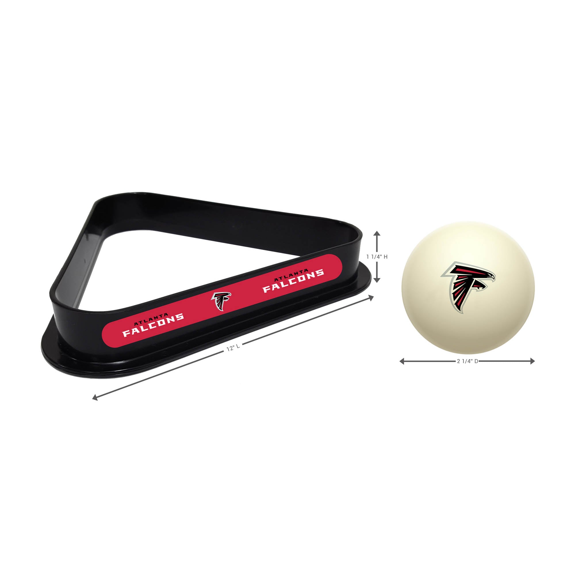 FALCONS ATLANTA  
12" L  
11/4" H  
21/4" D