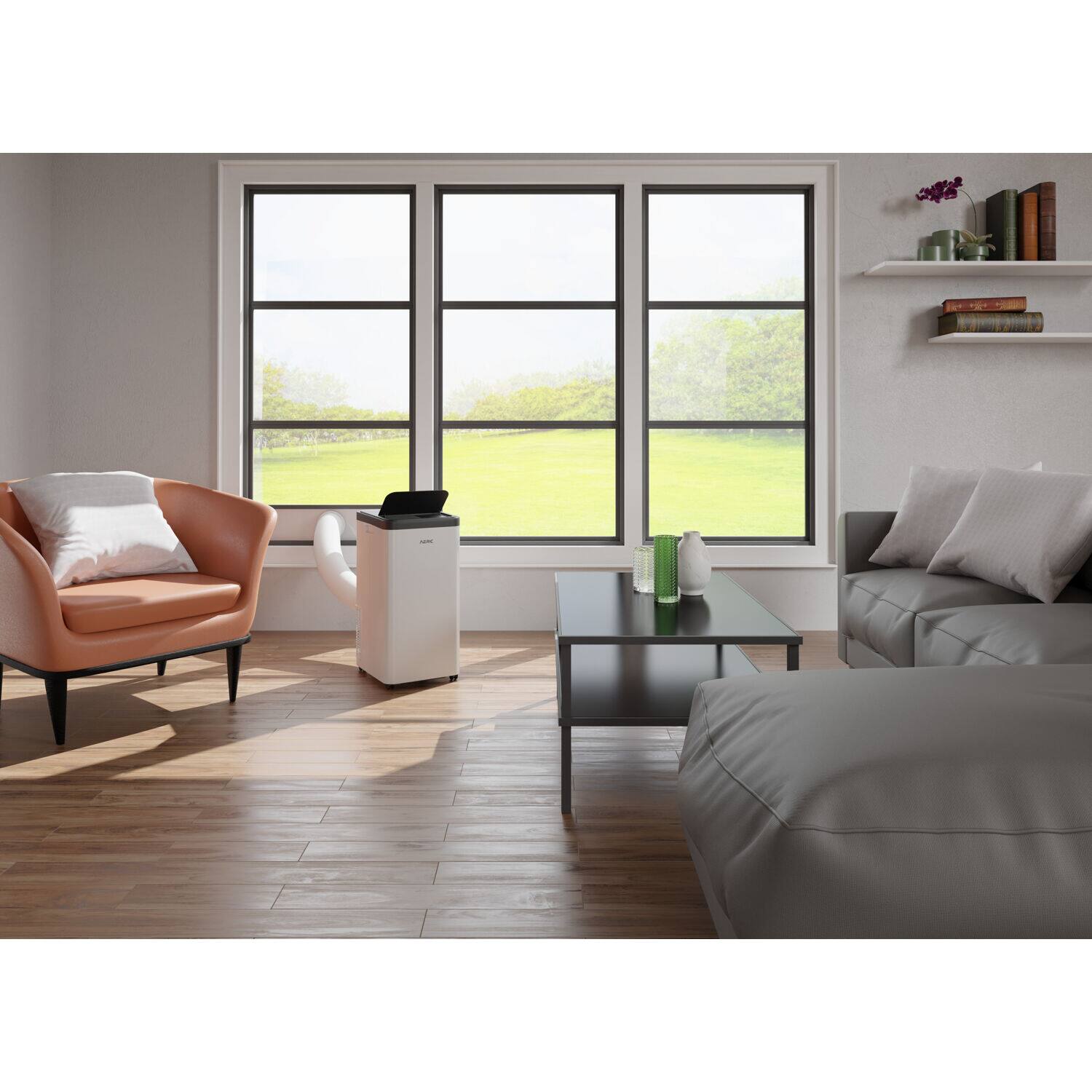 Alt View 4. Aeric - 700 Sq. Ft Portable Air Conditioner - White.