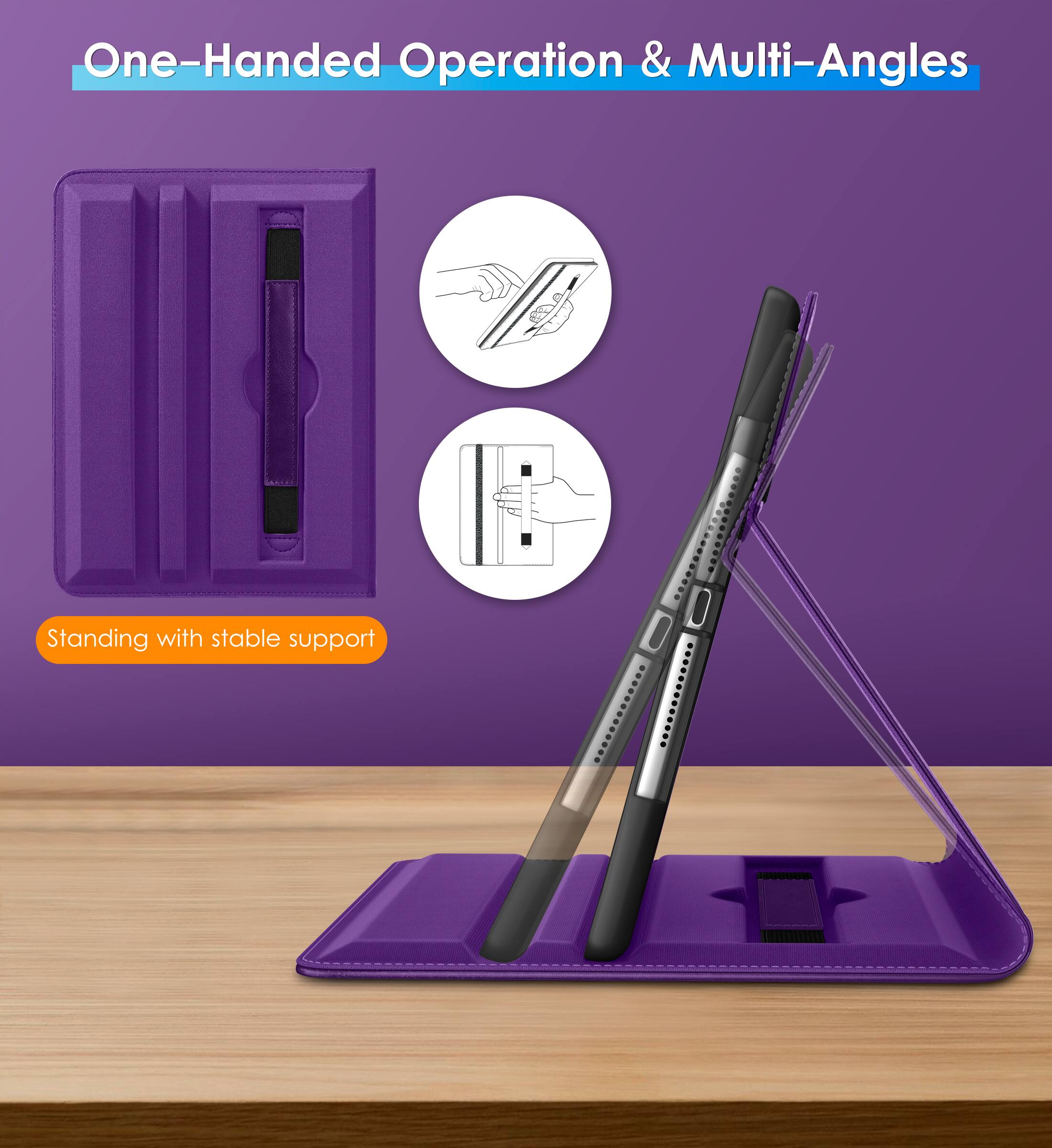 One-Handed Operation & Multi-Angles

Standing with stable support