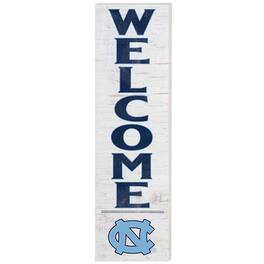 Jardine - North Carolina Tar Heels 10'' x 35'' Indoor/Outdoor Welcome Sign - White