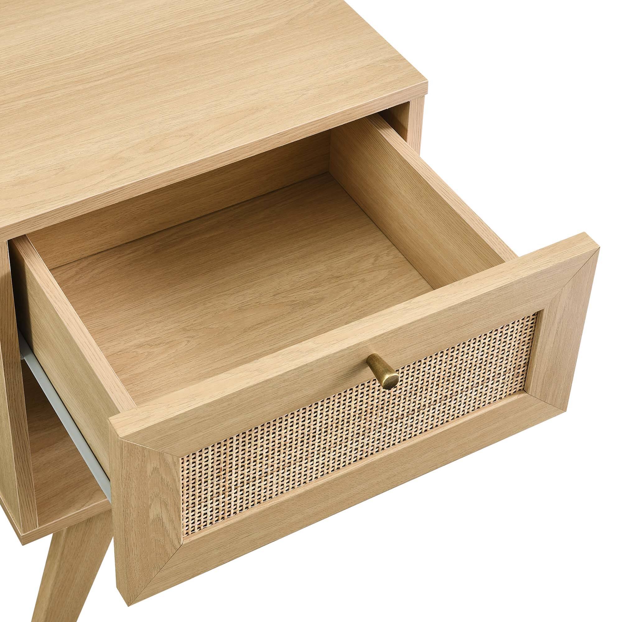 Alt View 3. Modway - Soma 1-Drawer Nightstand by Modway - Oak.