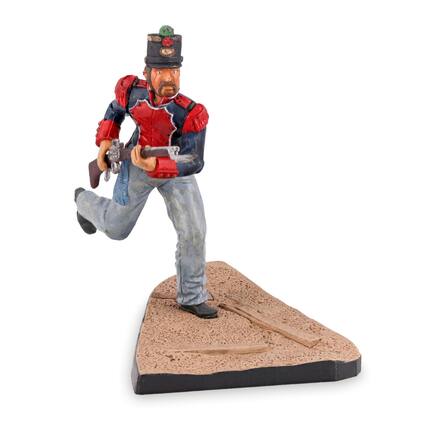 Front. Dragon Models - 1:24 Scale Historical Figures The Alamo Figure E Mexican Grendier - Blue.