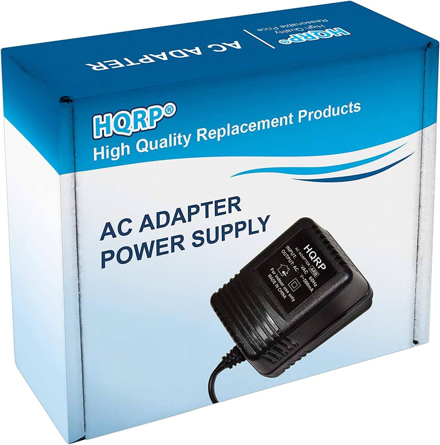 HQRP High Quality Replacement Products  
AC ADAPTER  
POWER SUPPLY  

INPUT: 100-240V~50/60Hz 0.5A  
OUTPUT: 12V 500mA  

MADE IN CHINA  

For use only