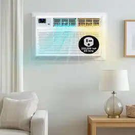 Winado - 12,000 BTU Through-the-Wall Air Conditioner with Heat and Dehumidifier, Wi-Fi Enabled, Energy-Efficient AC Unit - White