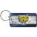 Front. WinCraft - Fort Valley State Wildcats Distressed Rectangle Gloss Key Ring - Multicolor.