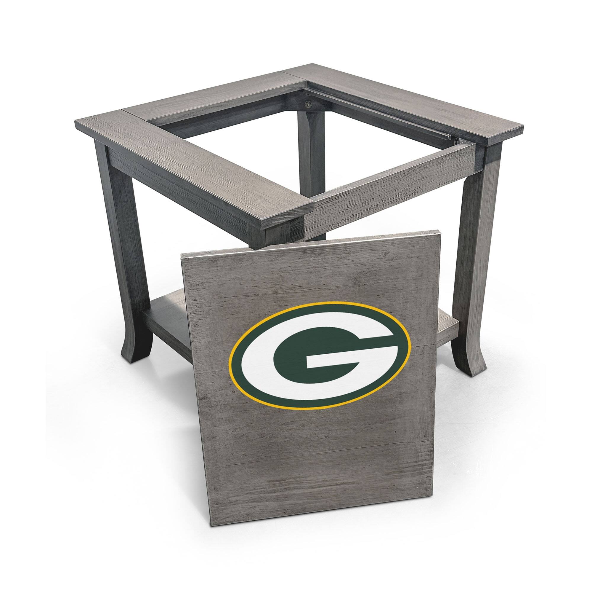 Alt View 1. Imperial - Green Bay Packers Game Day Side Table - Gray.