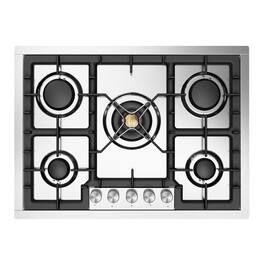 ILVE - Professional Plus II 30 inch Built-In Gas Cooktop with 5 Burners (Liquid Propane, Stainless Steel) - Stainless Steel