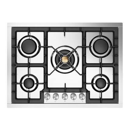 Front. ILVE - ILVE Professional Plus II 30 inch Built-In Gas Cooktop with 5 Burners (Liquid Propane, Stainless Steel) - Stainless Steel.