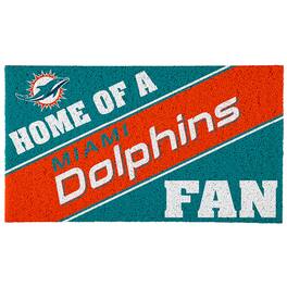 Evergreen Enterprises - Miami Dolphins 18" x 30" Team Turf Mat - Multicolor