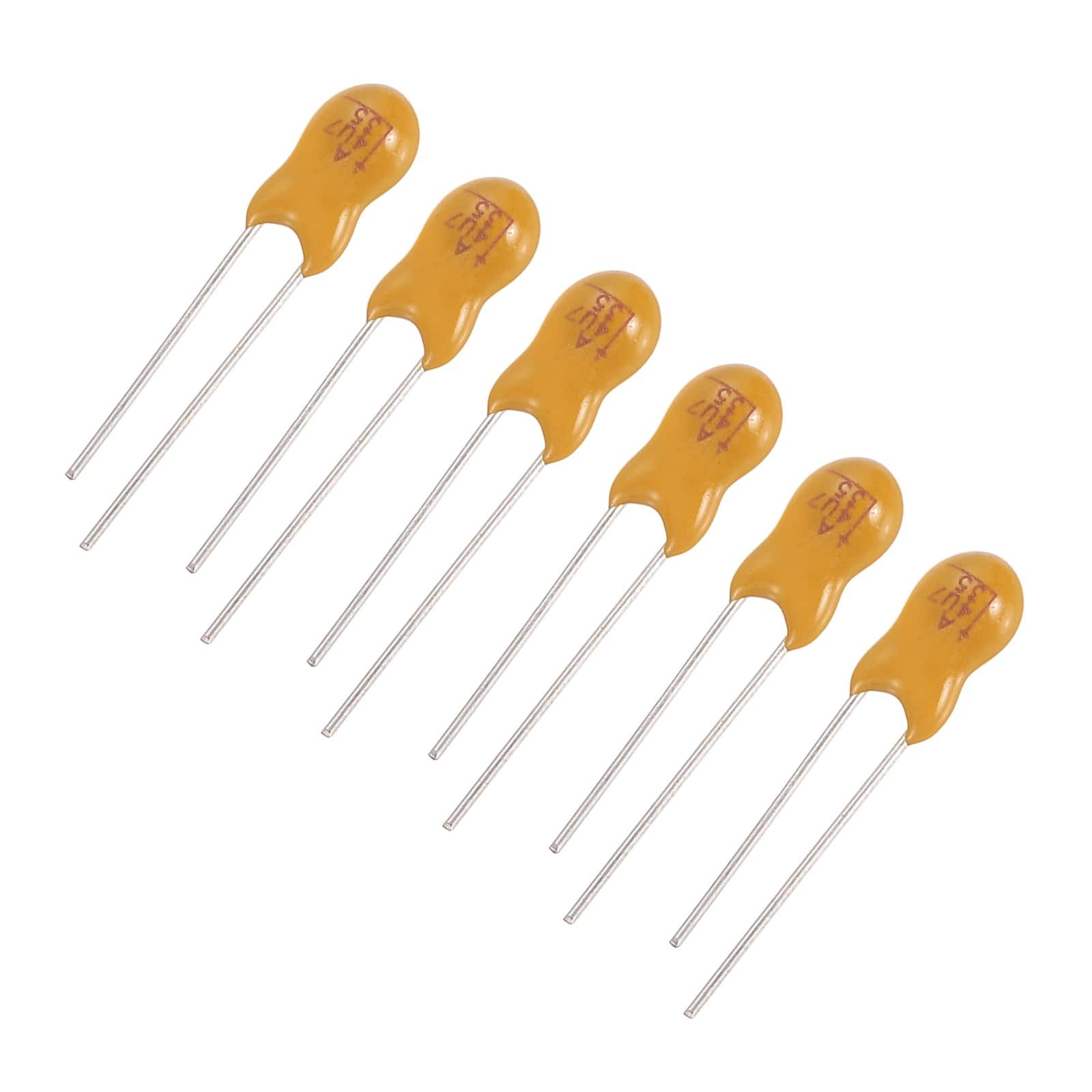 Unique Bargains - Tantalum Capacitor 4.7uF 35V Yellow Radial Dipped, for Circuit Boards/DIY/Computer, 6pcs - Orange price history on PriceWatchPro