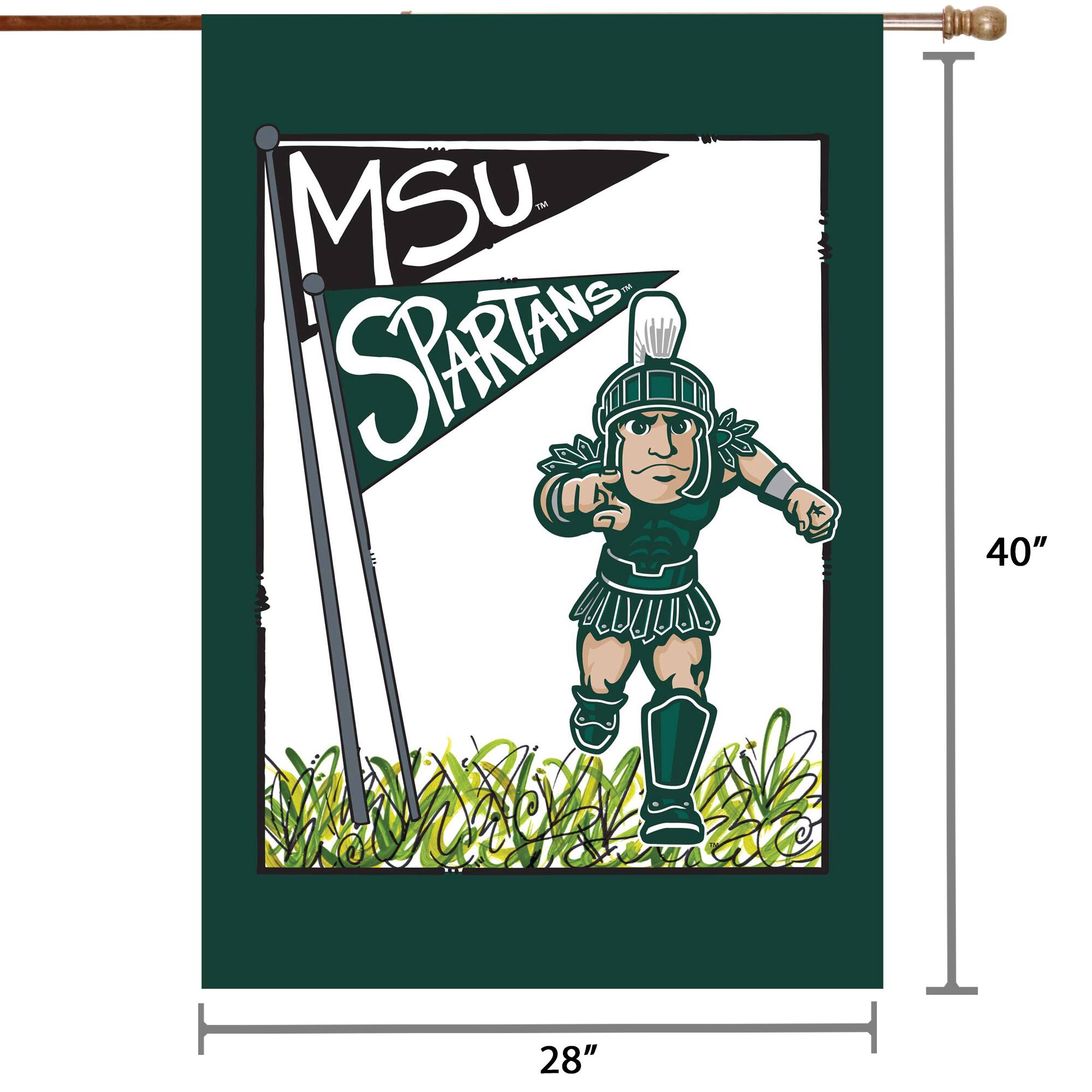 MSU  
SPARTANS  

40"  
28"
