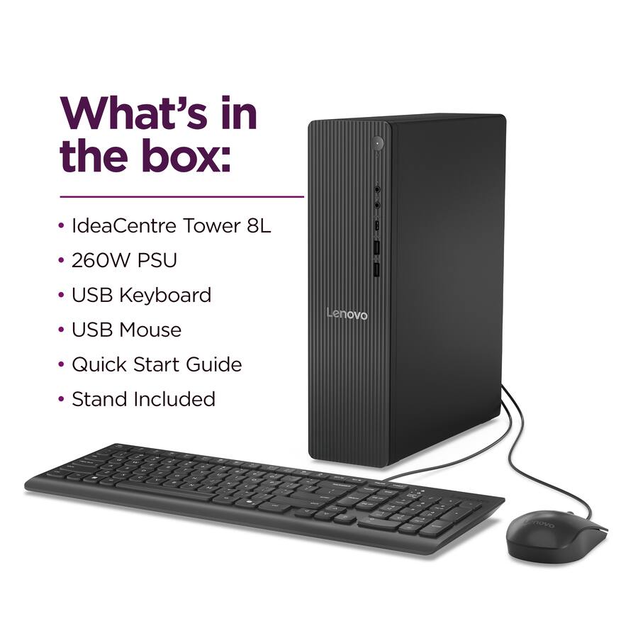 Lenovo IdeaCentre Tower Desktop Intel Processor 300 8GB RAM 256GB Lenovo IdeaCentre Tower Desktop Intel Processor 300 8GB RAM 256GB