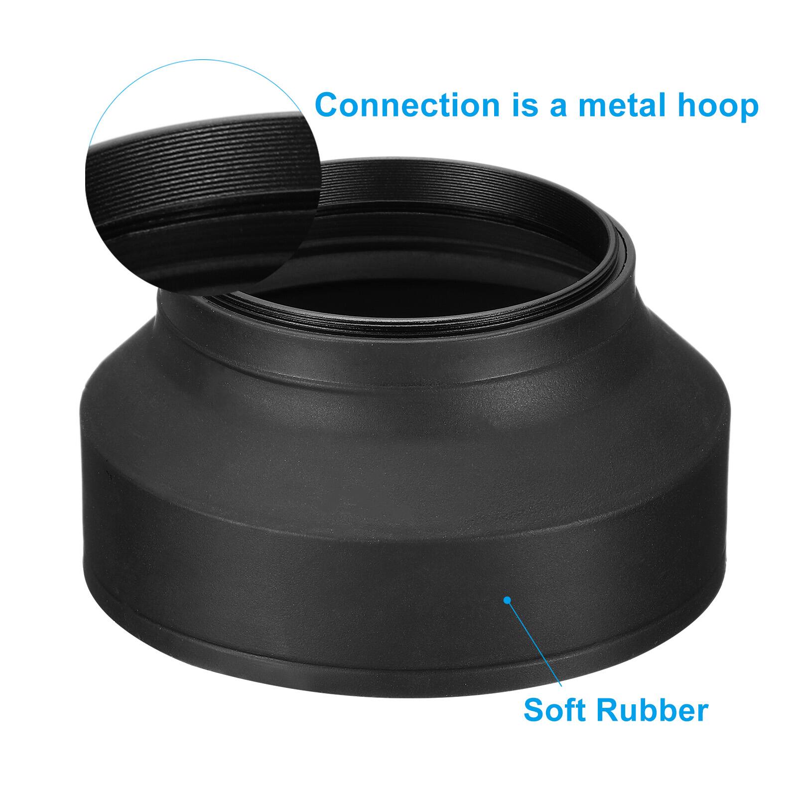 Connection is a metal hoop  
Soft Rubber