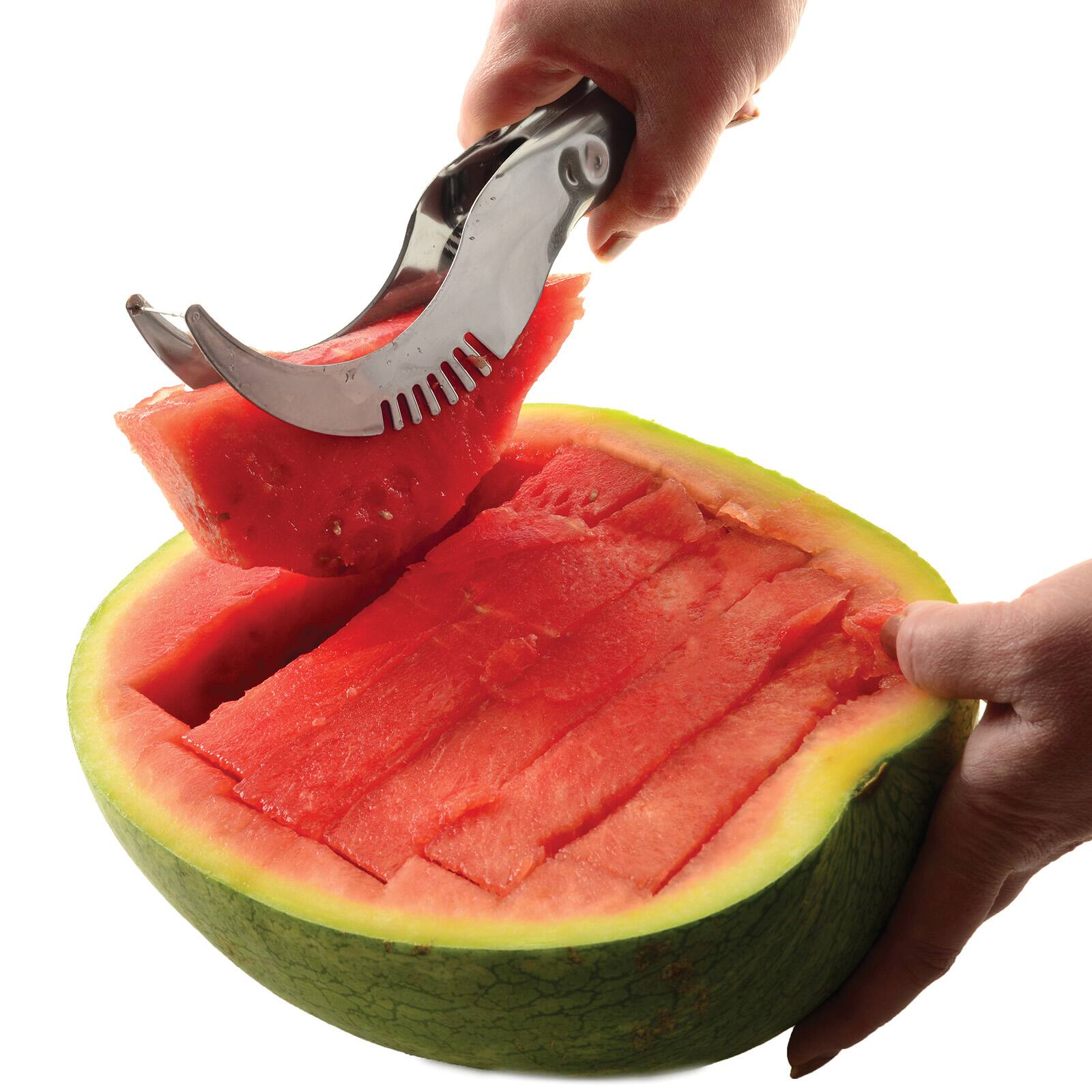 Alt View 3. Norpro - Stainless Steel Watermelon Slicer - Silver.