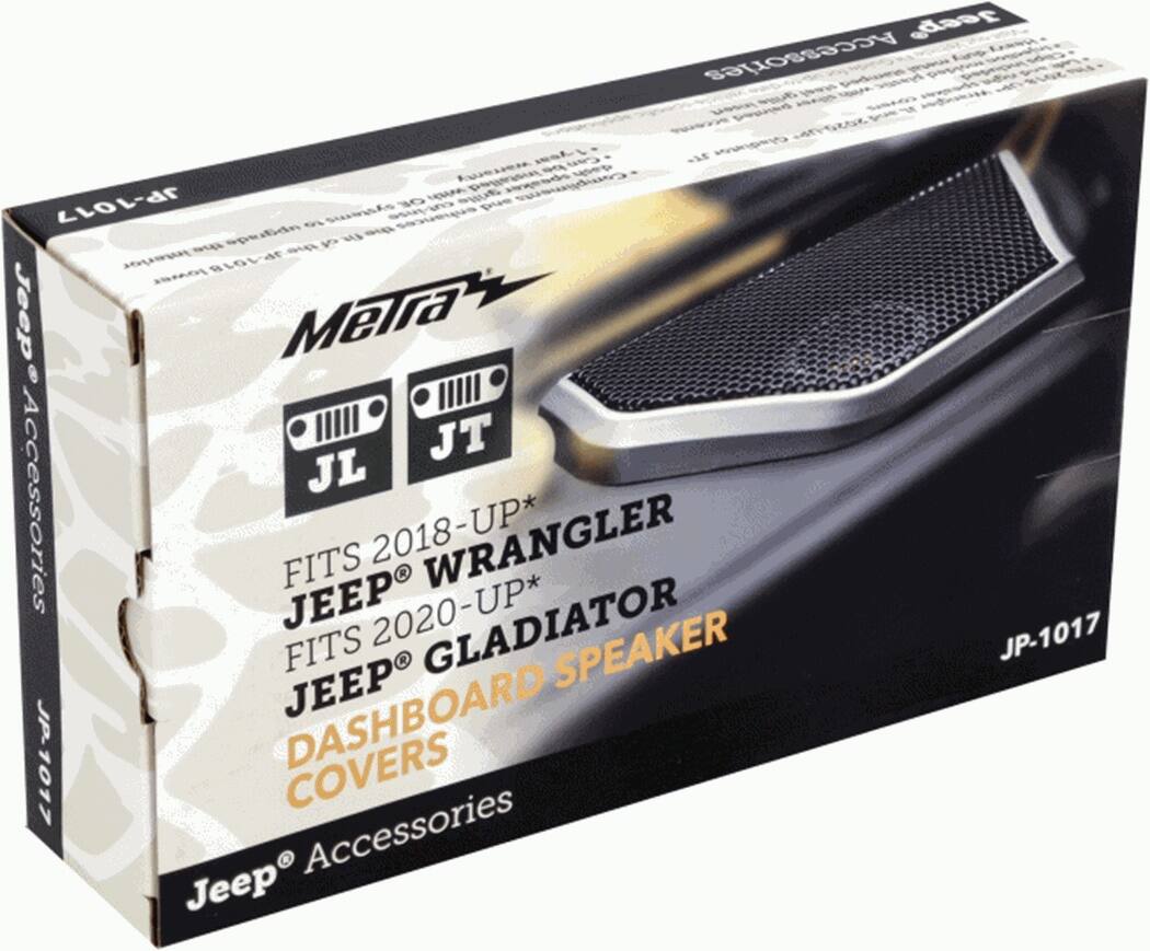 Jeep Accessories: AniCN LIOL-ar OF MOUA grile Complimens sysems M aE a Y interior at 1018 JoMe Jeep Meira 8 JT JL Accessories JEEP FITS 2020-UP* 2018-UP* WRANGLER FITS GLADIATOR SPEAKER JP DASHBOARD JEEP 1017 COVERS Accessories Jeep JP-1017