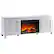 Angle. Henn & Hart - Chabot Log Fireplace TV Stand for TVs up to 75" - White.
