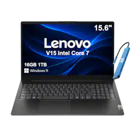 Lenovo - V15 Gen 5 Laptop - 15.6" FHD - Intel Core 7 with 16GB Memory - 1TB SSD - Windows 11 Home - Black