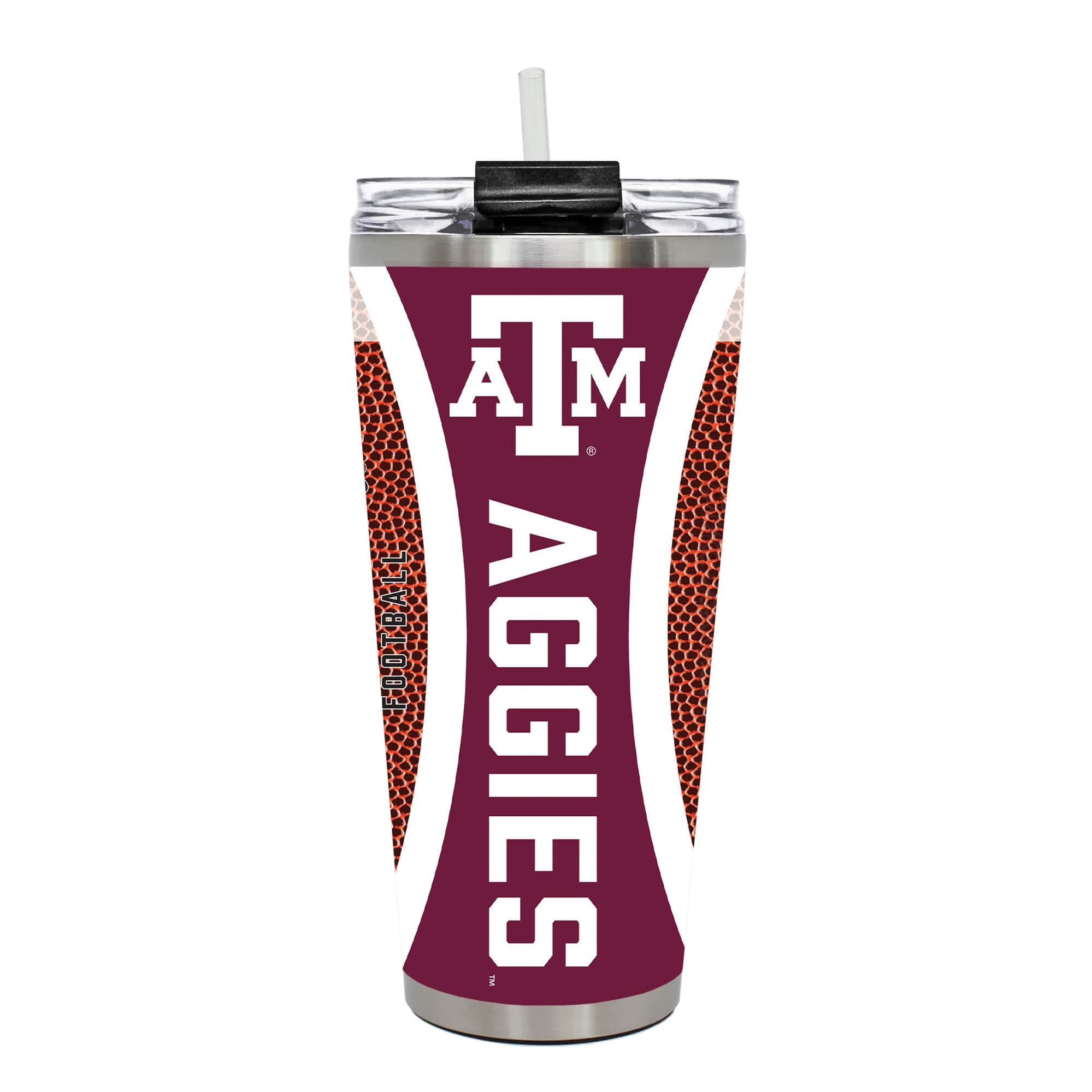 Great American Products - Texas A&M Aggies 32oz. Big Slim Game Ball Travel Tumbler - Brown