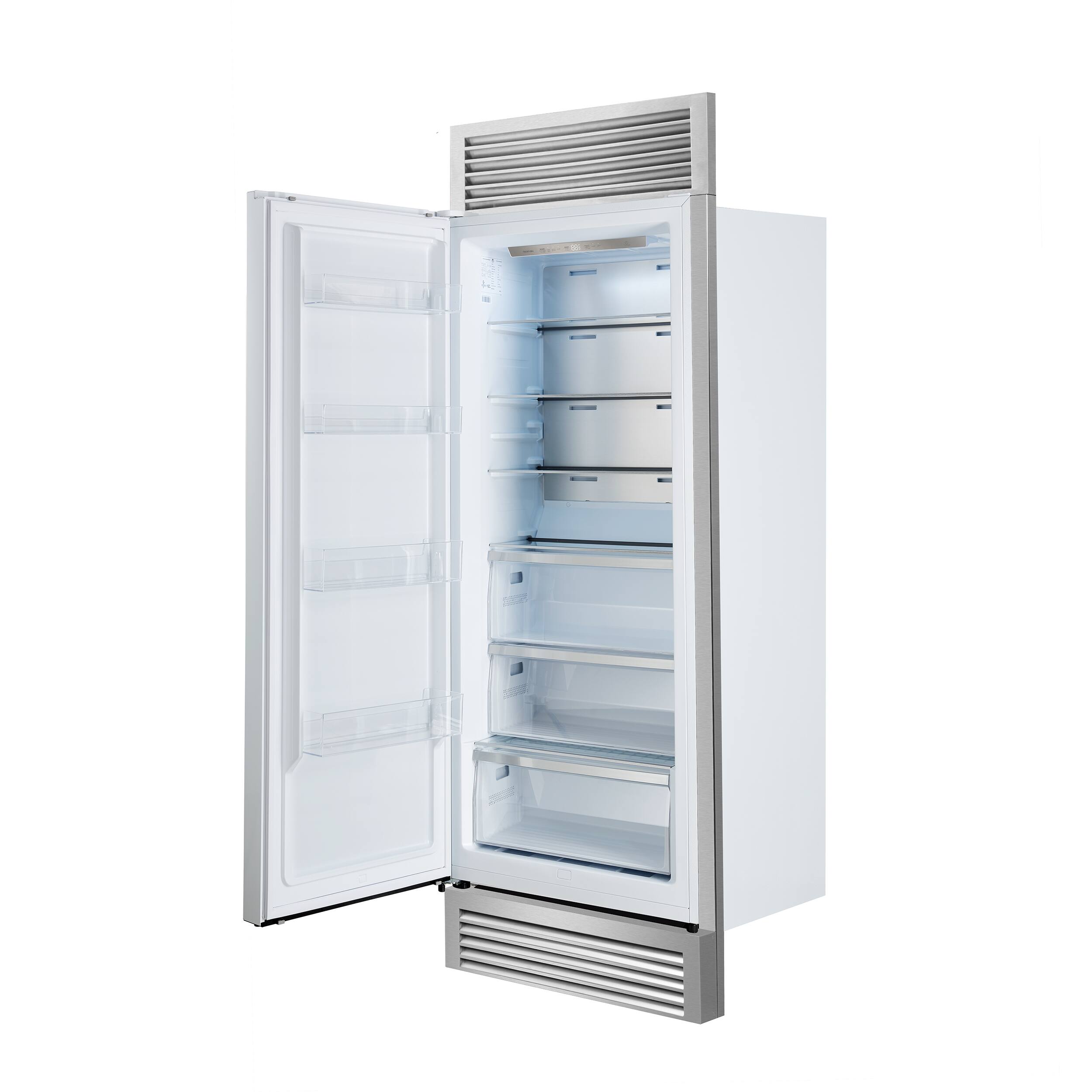 Alt View 2. Forno Appliances - Maderno 13.6 Cu. Ft. Built-In Upright Convertible Freezer with Decorative Grill - White.