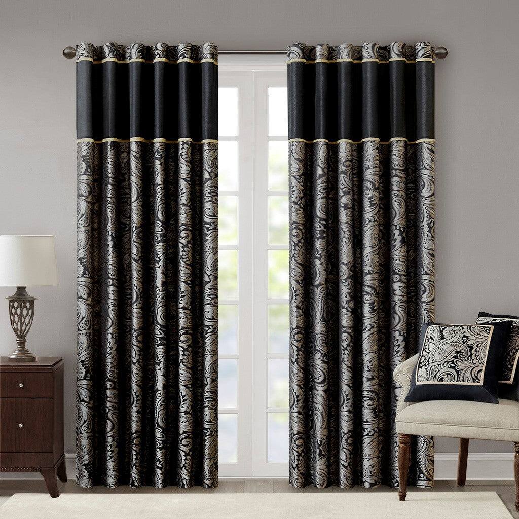 Alt View 9. BreeBe - Jacquard Curtain Panel Pair(2 Pcs Window Panels) - Multicolor.