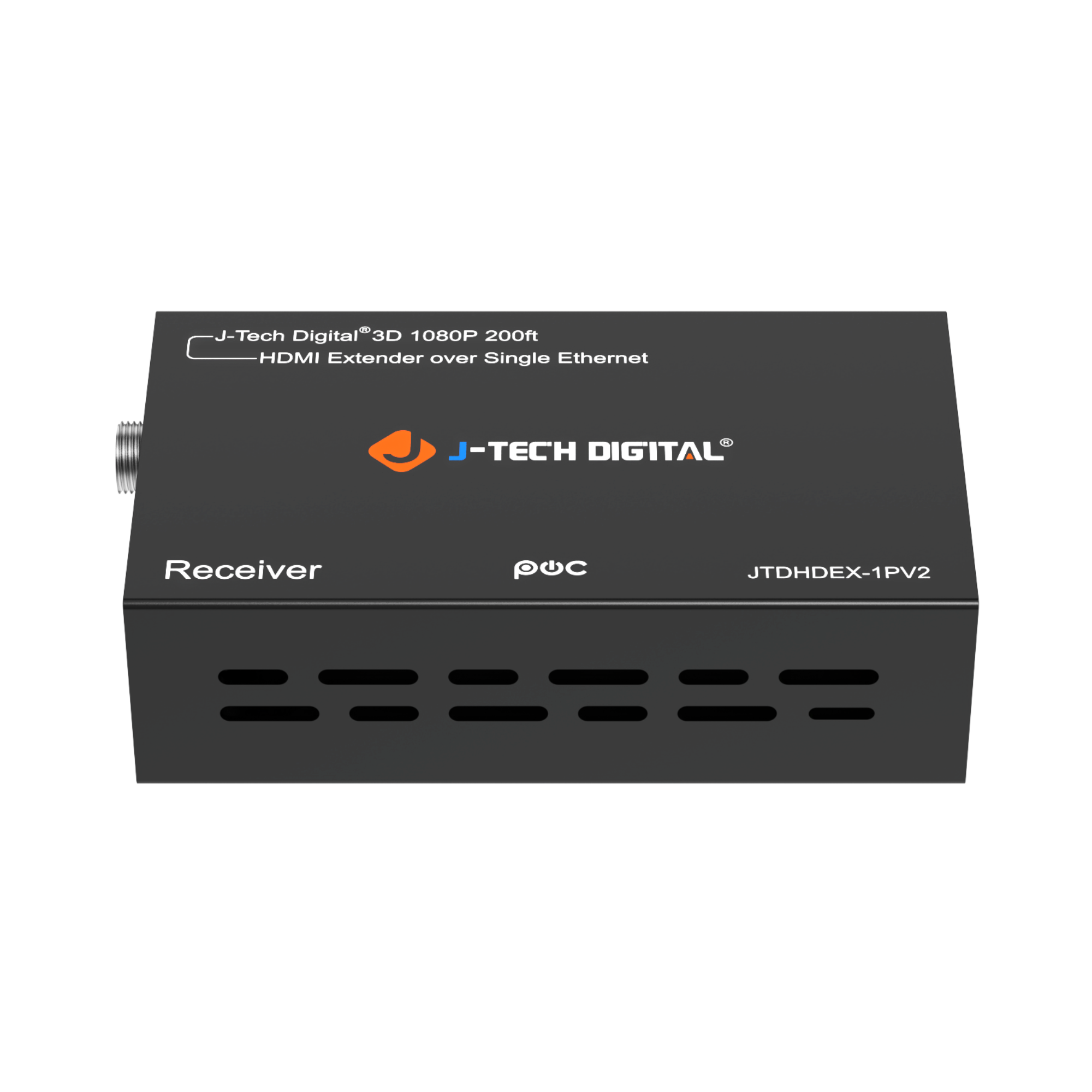J-Tech Digital 3D 1080P 200ft HDMI Extender over Single Ethernet J-TECH DIGITAL Receiver JTDHDEX-1PV2