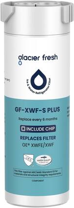 GLACIER FRESH - Water Filter Replacement for GE XWFE, XWF Refrigerator Filter(Built-in CHIP), NSF/ANSI 53, 1 Pack