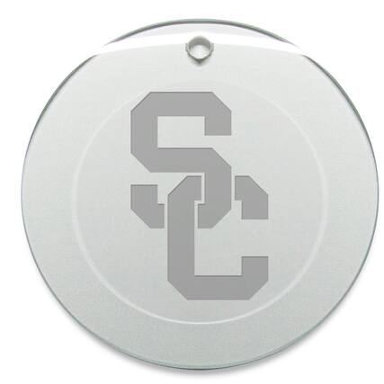 Front. Jardine - USC Trojans Round Logo Ornament - Multicolor.