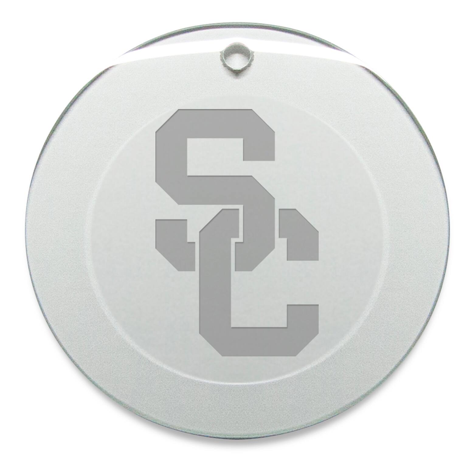 Front. Jardine - USC Trojans Round Logo Ornament - Multicolor.