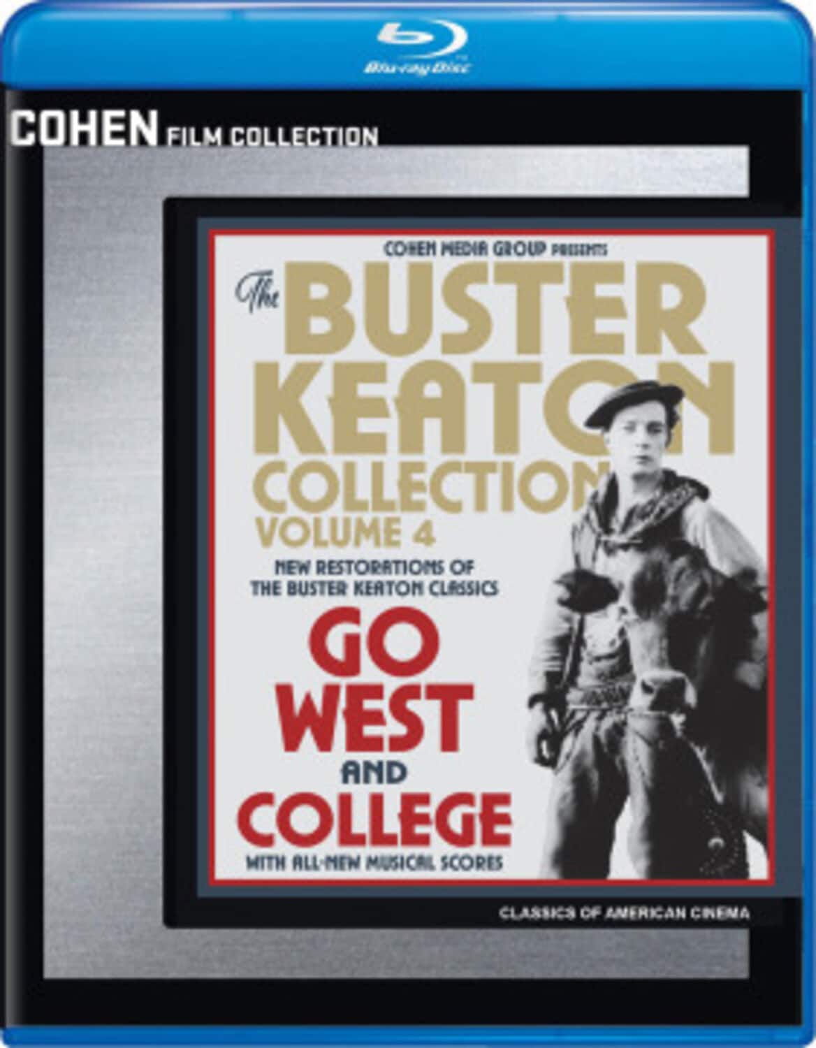 The Buster Keaton Collection: Volume 4 (Go West / College)  - BLU-RAY