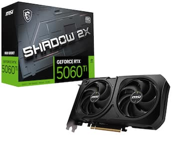 MSI NVIDIA GeForce RTX 5060 Ti 8G SHADOW 2X OC PLUS 8GB GDDR7 PCI MSI NVIDIA GeForce RTX 5060 Ti 8G SHADOW 2X OC PLUS 8GB GDDR7 PCI