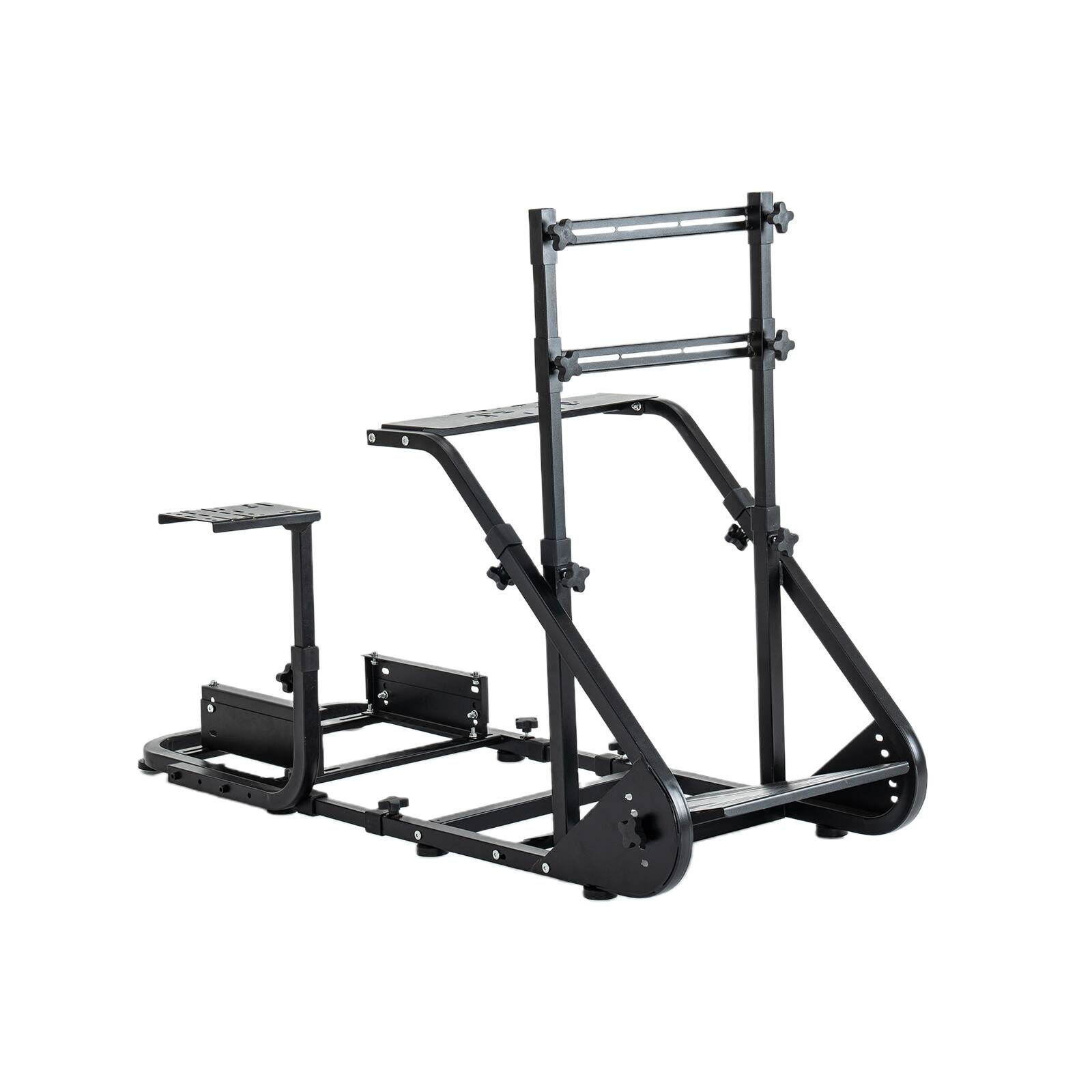 Alt View 3. MOOSOO - Racing wheel cockpit, compatible with Fanatec, PXN, Thrustmaster, and Logitech adjustable driving simulators - Black.