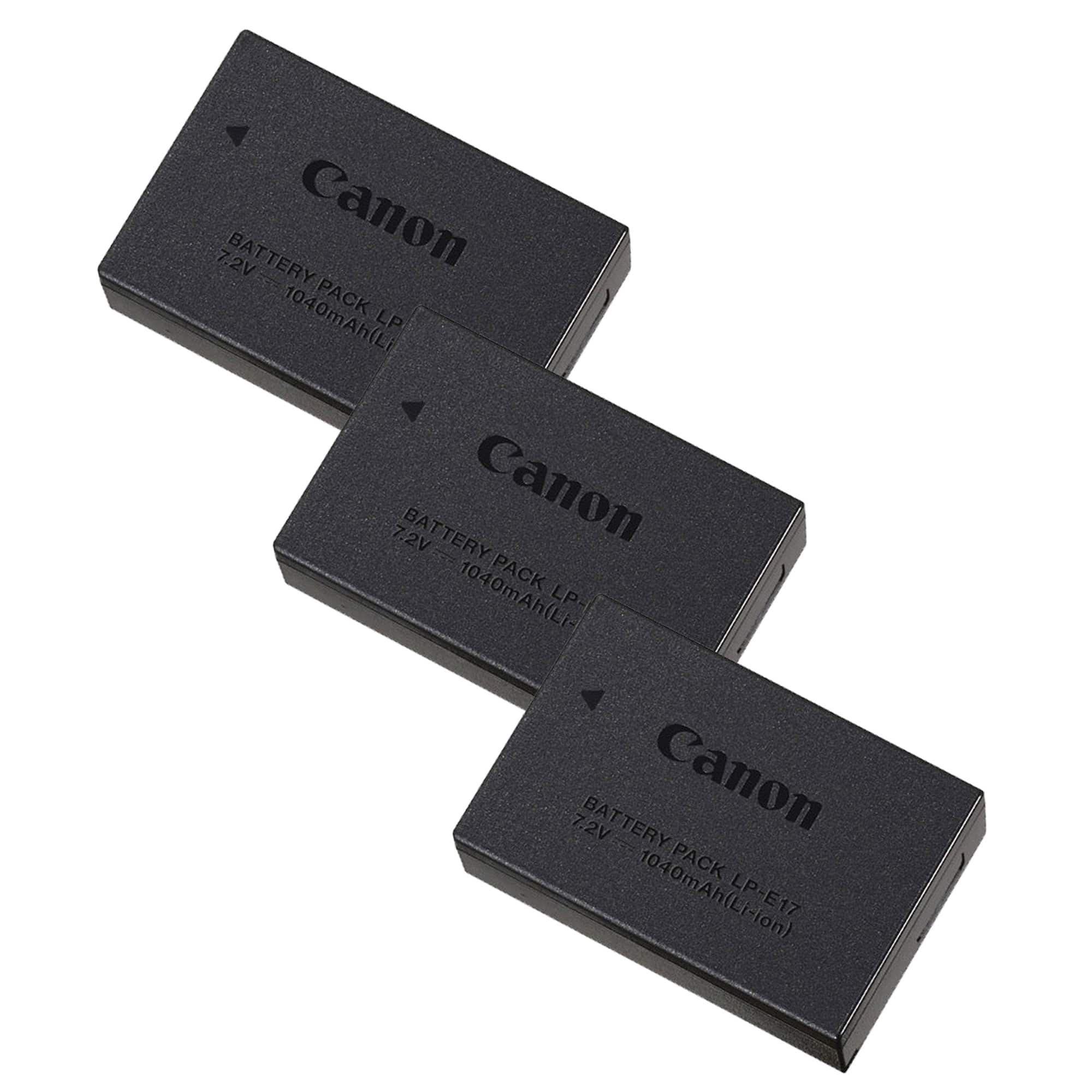 3x Genuine Canon LP E17 Battery for Canon EOS Rebel SL3, T7i, T6i