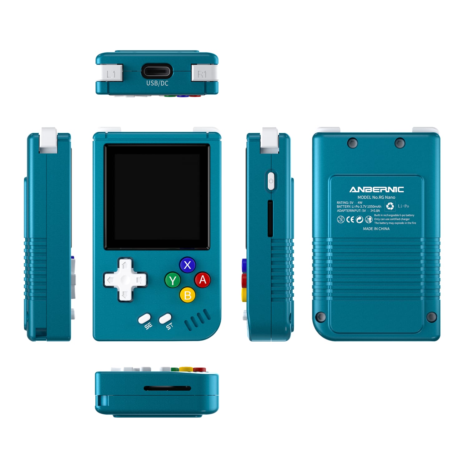 RG Nano Retro Handheld Game Console, 1.54" IPS Screen, 64GB, Music & Clock Functions