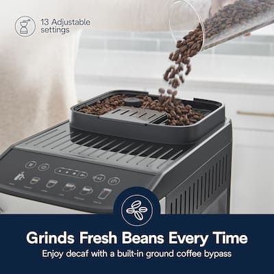 De'Longhi Magnifica Evo Espresso Machine with Milk Frother for Hot De'Longhi Magnifica Evo Espresso Machine with Milk Frother for Hot