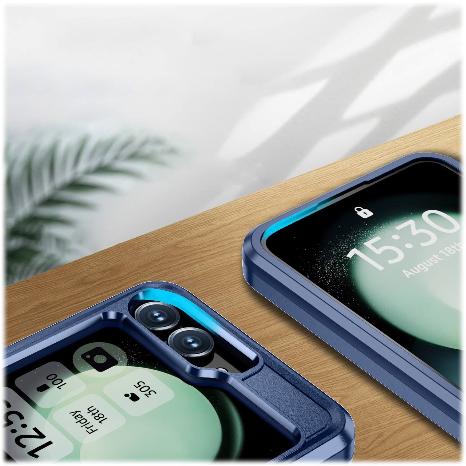 The text on the image reads: "15:30 August 18th 100 Friday 12:5 305." The correct grouping and text would be: "15:30 August 18th 100 Friday 12:5 305."