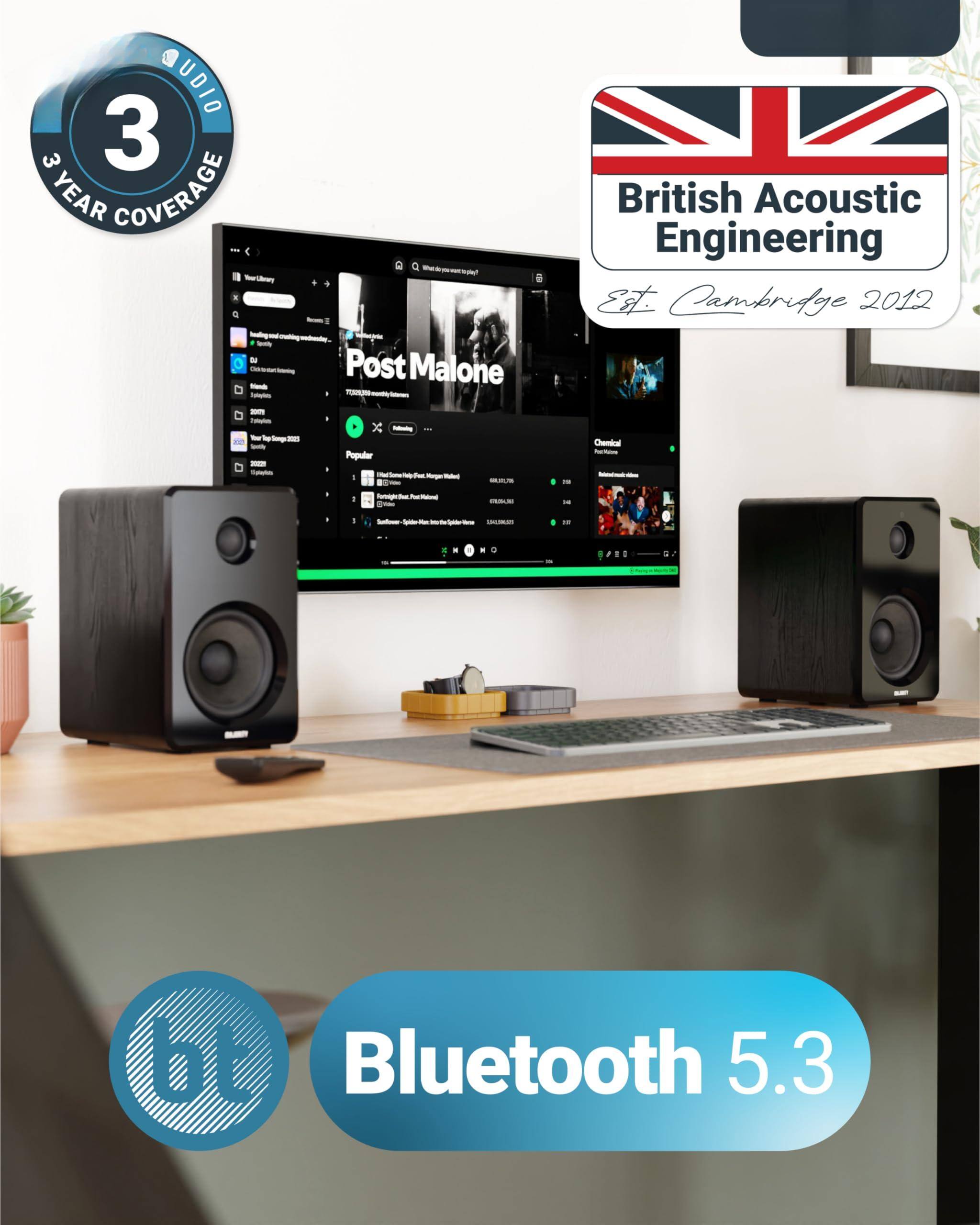 - 3 YEAR COVERAGE
- British Acoustic Engineering
- Est. Cambridge 2012
- Bluetooth 5.3