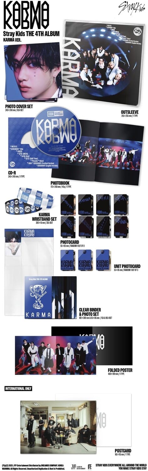 新品未開封　Stray Kids 『KARMA』 COMPACT VER. Amazon.com: Stray-Kids KARMA [Compact ver.] 4th Album+Pre