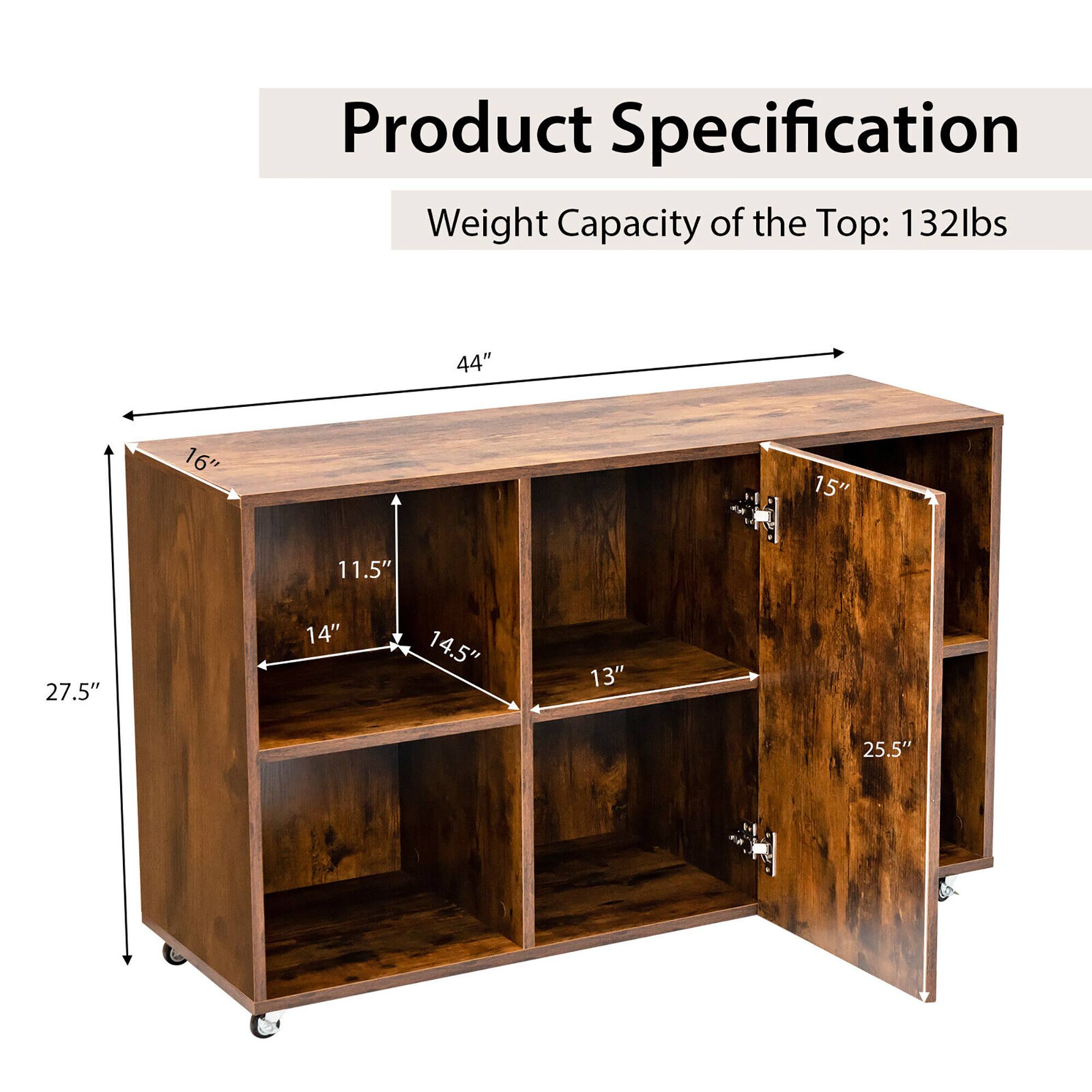 Product Specification
Weight Capacity of the Top: 132lbs
44"
16"
15"
11.5"
27.5"
14"
14.5"
13"
25.5"