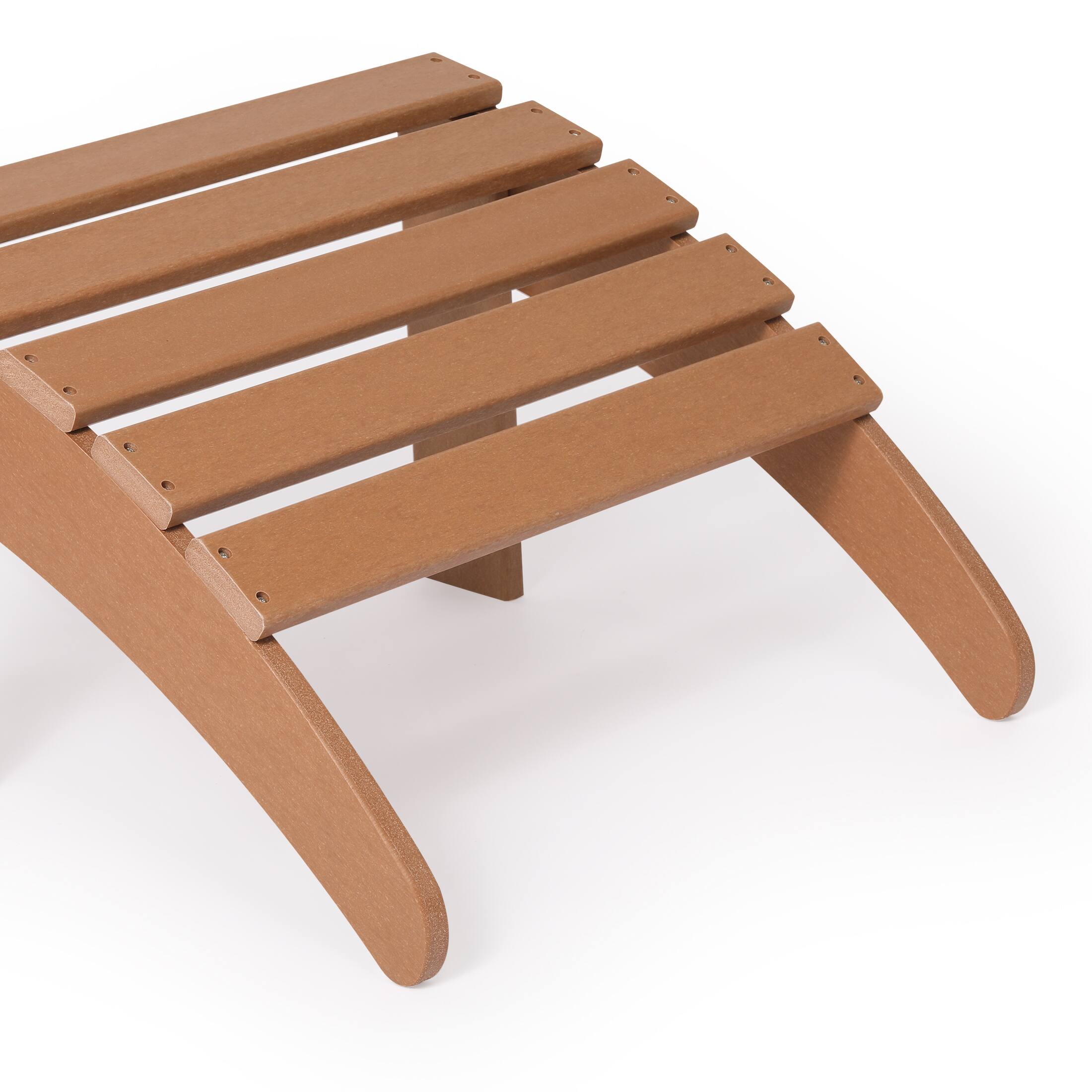 Alt View 4. WestinTrends - WestinTrends Malibu Outdoor folding ottoman for Adirondack chair - Teak.